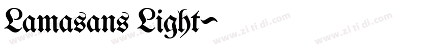 Lamasans Light字体转换